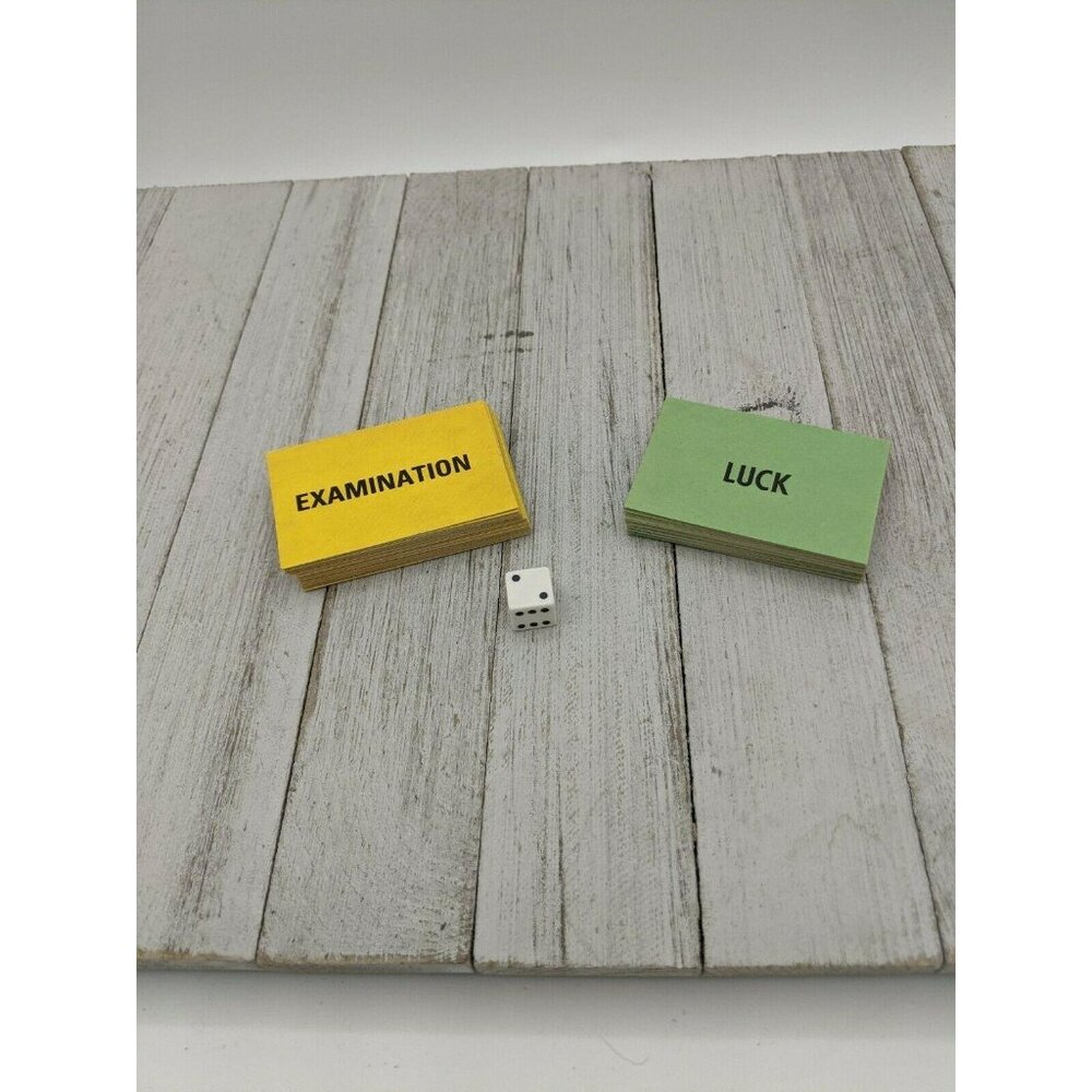 Vintage Go to the Head of the Class Board Game Examination Luck Dice Cards 1978